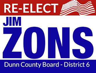 Jim Zons for Dunn County Board - Vote April 2, 2024